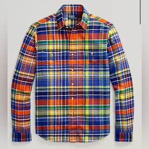 RALPH LAUREN
Classic Fit Plaid Twill Workshirt
Polo Ralph Lauren